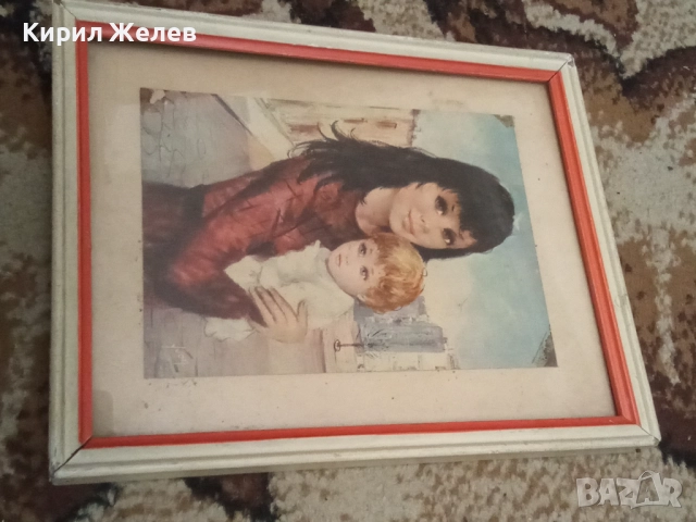 Стара картина в рамка 43159, снимка 2 - Картини - 52506770