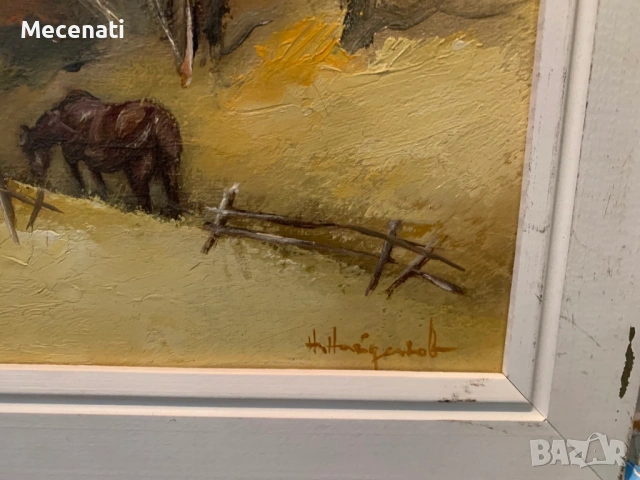 НИКОЛАЙ НАЙДЕНОВ масло пейзаж, снимка 4 - Картини - 53112413