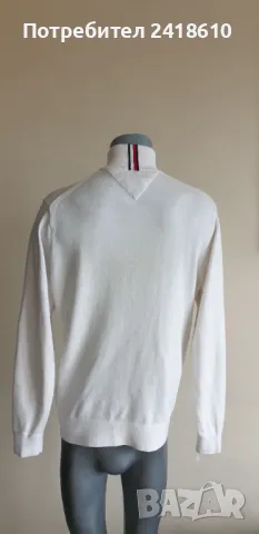 Tommy Hilfiger Cotton / Cashmere Half Zip Mens Size L ОРИГИНАЛ! Мъжка Жилетка с 3/4 цип!, снимка 6 - Пуловери - 49336763