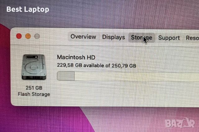 MacBook Air 7,2 i5 8gb 256gb 13.3” 2015 перфектно работещ лаптоп , снимка 7 - Лаптопи за дома - 46770582