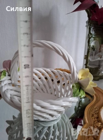 Порцеланова кошничка , снимка 10 - Декорация за дома - 52890208