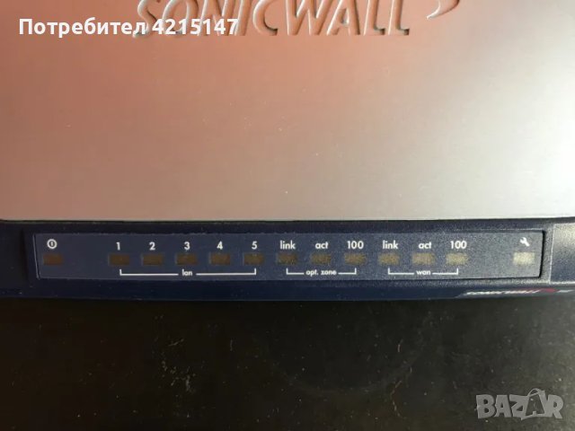 Sonicwall TZ 170 UNRESTRICTED APL11-029 5-Port VPN Router, 101-500072-07 REV.A, снимка 2 - Рутери - 49342726