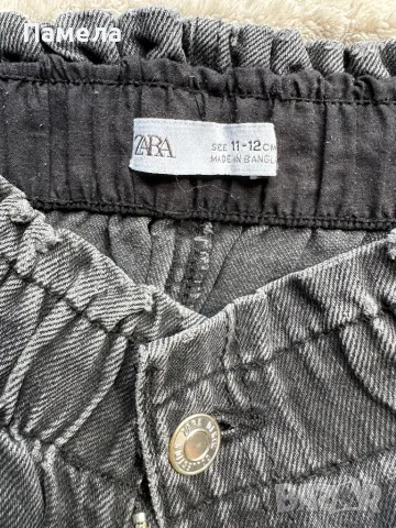 Детски черни дънки ZARA, снимка 3 - Детски панталони и дънки - 46975165