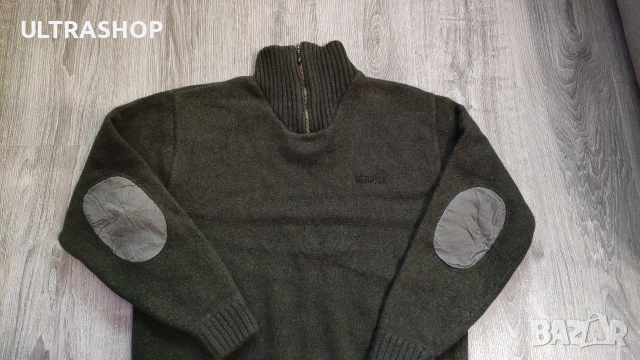 Harkila Мъжки ловен пуловер 100% Вълна, снимка 4 - Пуловери - 52877146