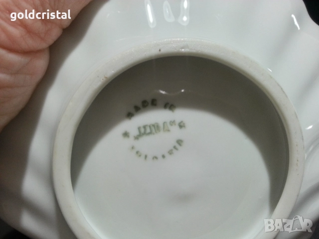 Стар български порцелан Изида чинии , снимка 3 - Антикварни и старинни предмети - 51636168