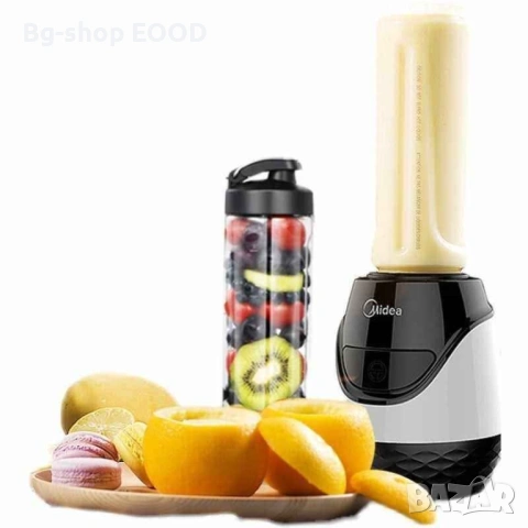 Midea персонален блендер 600W, To-Go бутилка, мощен и компактен, снимка 2 - Блендери - 53932209