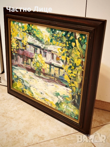 Прекрасна Картина "Трявна" на Известния Художник Калин Ангелов , снимка 2 - Картини - 52513306