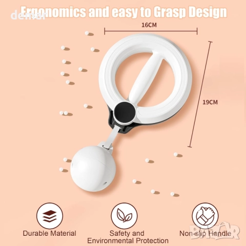 Тренажор за ръце за мъже и жени, оборудване за упражнения за ръце, 360° фитнес обръч за ръце, снимка 2 - Фитнес уреди - 51944095