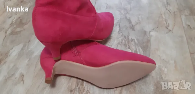 Дамски Боти Велурени , снимка 3 - Дамски боти - 50055841