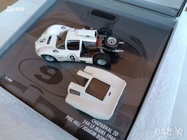 Minichamps 1:43 Chaparral 2D 24h Le Mans 1966 Phil Hill Joakim Bonnier, снимка 12 - Колекции - 46504792