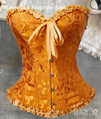 Дамски корсет и прашки KRS-DANT, 2 Части, Дантела, Бял, XS/S. m, снимка 9 - Корсети, бюстиета, топове - 53824582