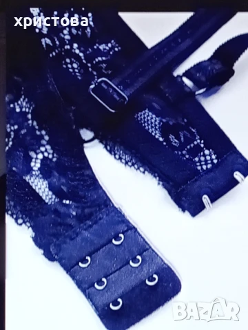  Син дантелен сутиен, снимка 2 - Бельо - 51019601