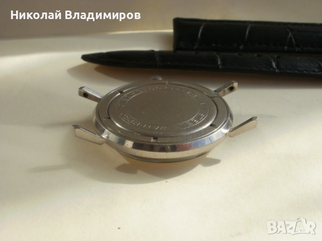 Sekonda стоманен мъжки ръчен часовник руски Полет Poljot de luxe, снимка 4 - Мъжки - 54089386