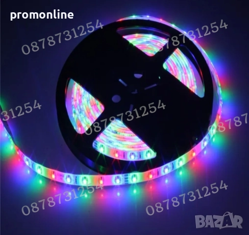 Силиконова Лента 20м. Многоцветна RGB за Коледна Украса Водоустойчива, снимка 7 - Лед осветление - 52596564