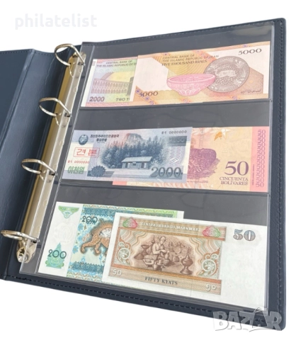 Папка с касета LUX , еко-кожа – GRANDE стандарт А4 , син цвят, снимка 12 - Филателия - 52337429