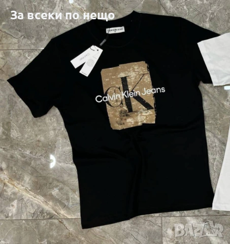 Calvin Klein Мъжка Черна Тениска👕Мъжка Блуза С Къс Ръкав В Черен Цвят Код Mens P.273