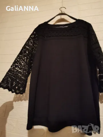 СТРАХОТНА ТУНИКА С ДАНТЕЛА 3XL, снимка 3 - Туники - 49732805