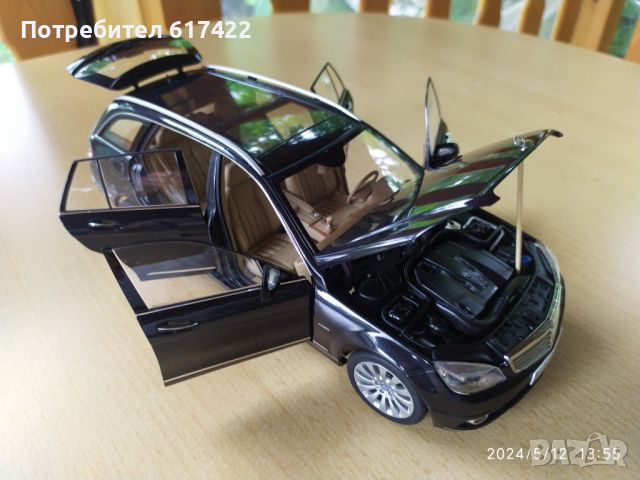 1:18 Метален модел на MERCEDES BENZ - C-CLASS  STATION WAGON, снимка 4 - Колекции - 45697848