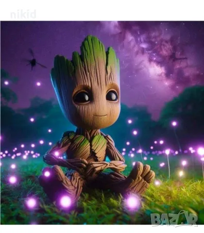 Пазители Groot Groot Груут детски 5D гоблен диамантен картина мозайка за направа по схема с камъчета, снимка 2 - Други - 48593467