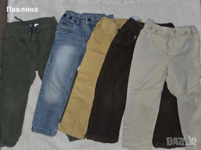 Лот от 5 Детски Дълги Панталони за Момче - 2-3г