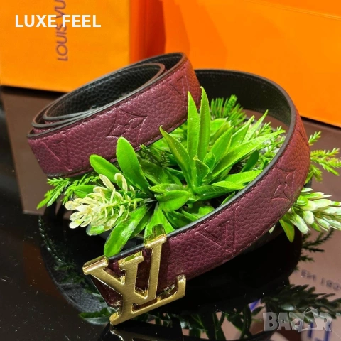 Louis Vuitton ⚜️ Естествена Кожа , снимка 14 - Колани - 54296402