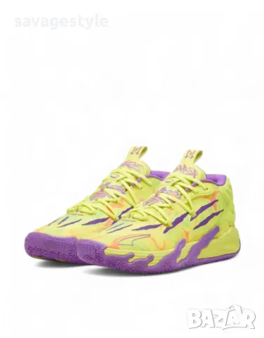 Унисекс маратонки PUMA x x LaMelo Ball Mb.03 Basketball Shoes Yellow/Purple, снимка 1 - Маратонки - 49494610