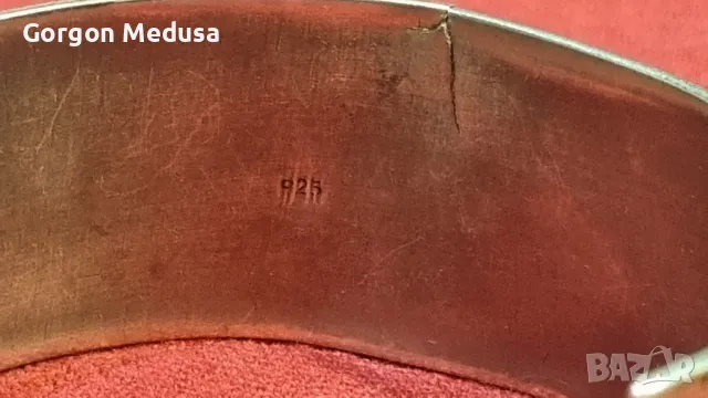 Vintage сребърна гривна , снимка 4 - Гривни - 49702452