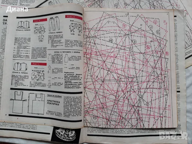Стари списания:  Журнал Мод на руски език и Жената днес, снимка 9 - Списания и комикси - 49626184