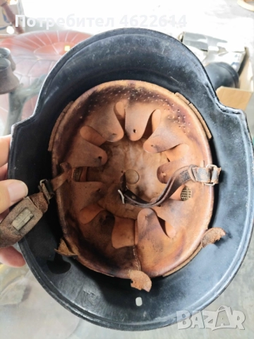 НЕМСКА КАСКА ОТ ВТОРАТА СВЕТОВНА ВОЙНА , снимка 1