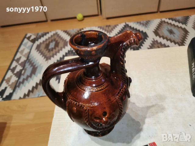 СТАРА КАНА КЕРАМИКА 0702261837, снимка 3 - Антикварни и старинни предмети - 53395113