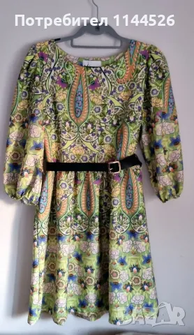 Пролетна миди рокля на Plamenna fashion, one size