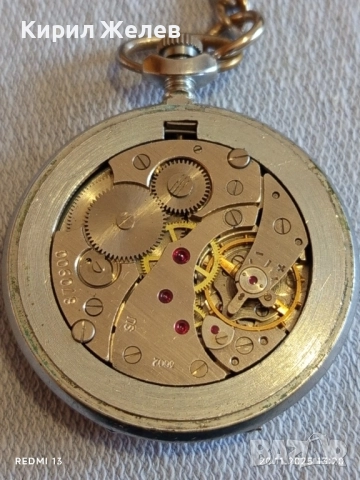 Стар джобен часовник МЪЛНИЯ СССР с кюстек за КОЛЕКЦИОНЕРИ 52245, снимка 10 - Антикварни и старинни предмети - 52478599