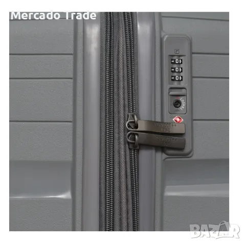 Куфар за ръчен багаж Mercado Trade, 4003, Сив, снимка 5 - Куфари - 47676179