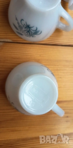 Винтидж чашки за кафе  Rigopal - Primavera, опалово стъкло, снимка 10 - Чаши - 53840010