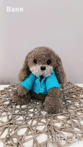Ръчно плетено кученце, снимка 11 - Плюшени играчки - 49863160