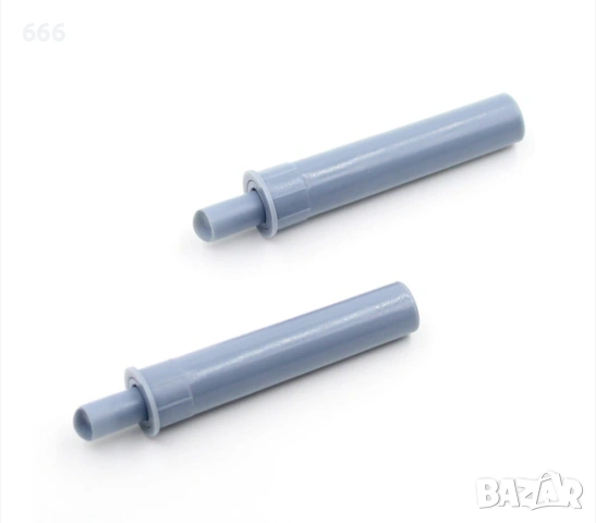 Комплект от 8 амортисьора за врати за мебели, Пластмаса, 10 x 45 мм, Сив, снимка 2 - Други стоки за дома - 53802021