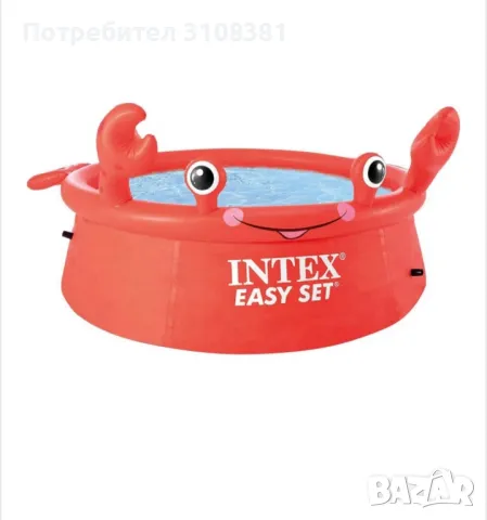 Надуваем басейн Intex , снимка 2 - Басейни и аксесоари - 47236600