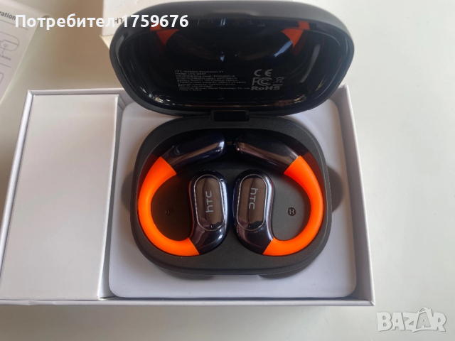 Безжични слушалки HTC NE27, снимка 3 - Слушалки, hands-free - 54042652