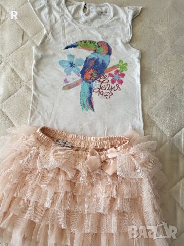 Детска блузка Пепе Джинс  и пола с тюл, снимка 1 - Детски комплекти - 46110800