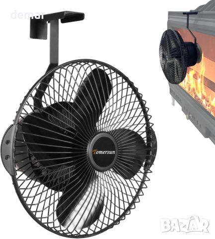 Висящ топлинен вентилатор за печка/камина Tomersun със защитен капак, снимка 1 - Други стоки за дома - 45096747