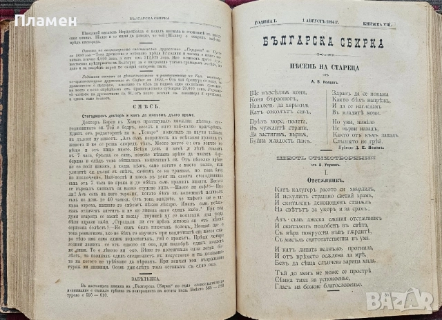 Българска сбирка. Год. 1: Кн. 1-12 / 1894, снимка 9 - Антикварни и старинни предмети - 51729902