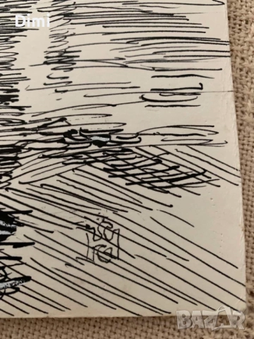 ЕЛКА НАЙДЕНОВА пейзаж – туш , снимка 5 - Картини - 52827259