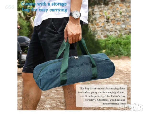 Комплекти инструменти за барбекю 9 части, снимка 8 - Барбекюта - 54128462