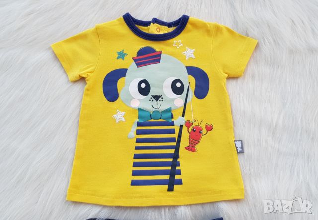 Бебешка тениска  Petit и шорти - размер 6 месеца, снимка 2 - Бебешки блузки - 45920980