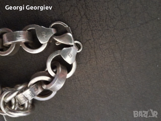 Продавам масивен сребърен ланец, снимка 4 - Колиета, медальони, синджири - 53459743