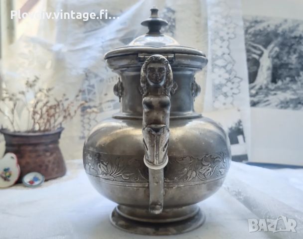 Калaен винтидж чайник Gerhardi & Cо. Pewter 1580, снимка 9 - Други ценни предмети - 46782662