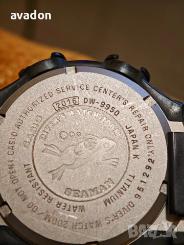 CASIO G-SHOCK SEAMAN TITANIUM, снимка 3 - Мъжки - 53904768