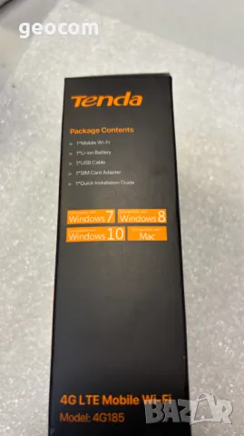 Мобилен рутер Tenda 4G LTE Mobile WI-FI (4G185,Чисто нов), снимка 2 - Рутери - 48137855