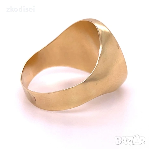 Златен мъжки пръстен 3,33гр. размер:59 14кр. проба:585 модел:36316-1, снимка 3 - Пръстени - 53046137