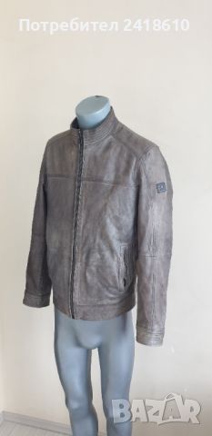 Hugo Boss Jips4 Leather Jacket Mens Size 50/L ОРИГИНАЛ! Ест. кожа!, снимка 3 - Якета - 45623960